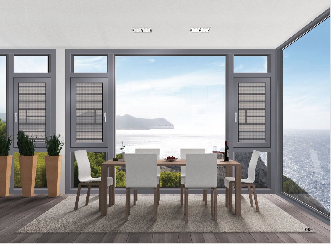 PGW110D Broken bridge aluminum alloy integrated window series