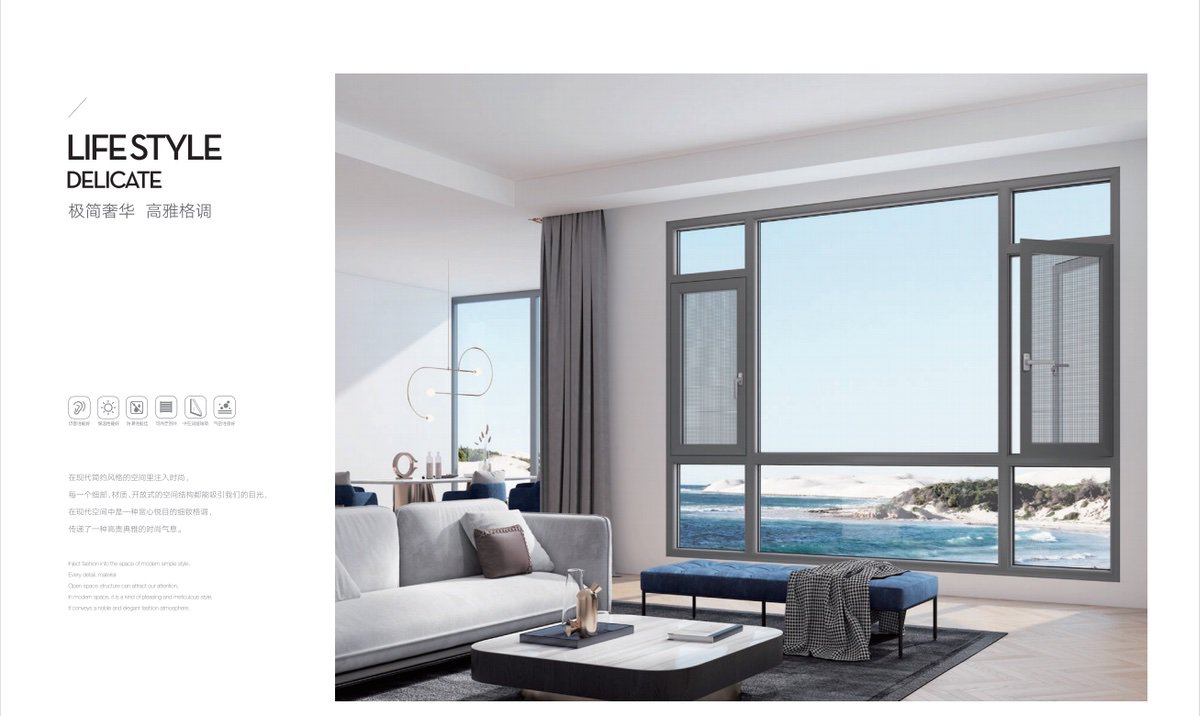 110F 110G Casement window-red fruit series